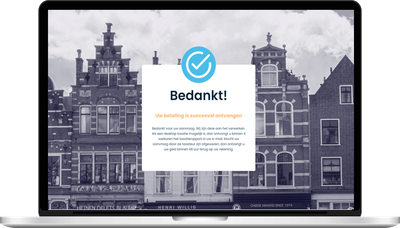 Laptop met waardering resultaat